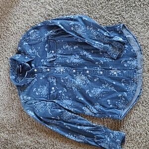 Lands' End denim shirt